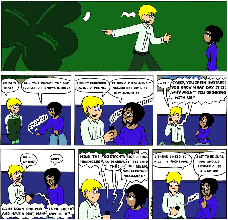 Tentacles and beer: not a good combination. Don't let it happen to you. West of Bathurst 1050